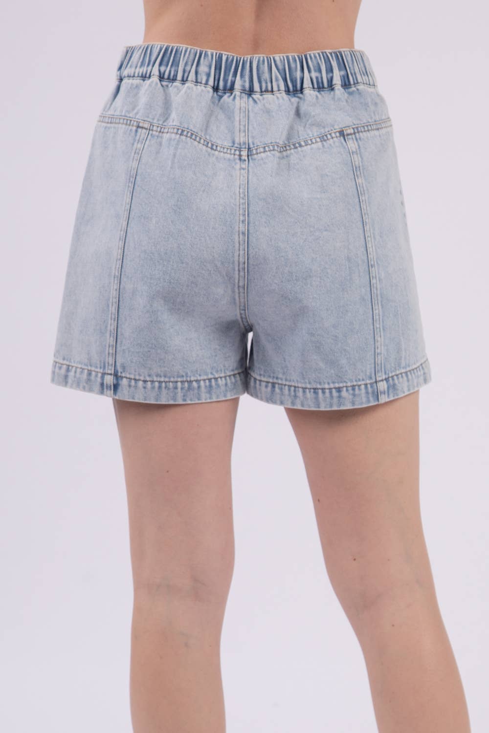 High Waist Washed Y2K Denim Shorts