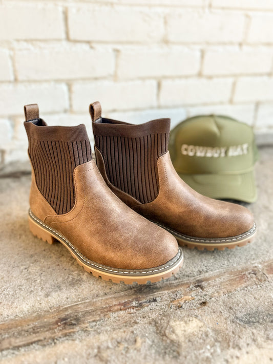 Corkys: Cabin Fever Tan Booties