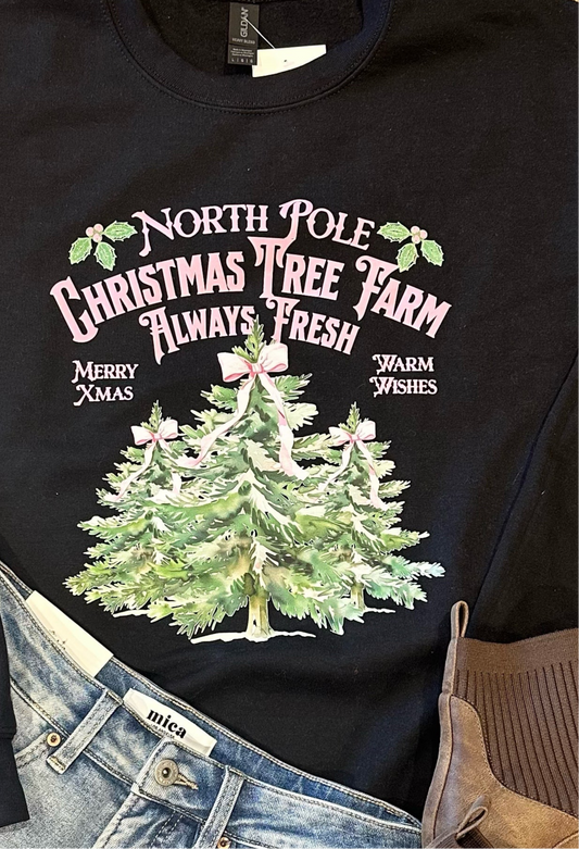 North Pole Christmas Tree Farm Short Sleeve TEE