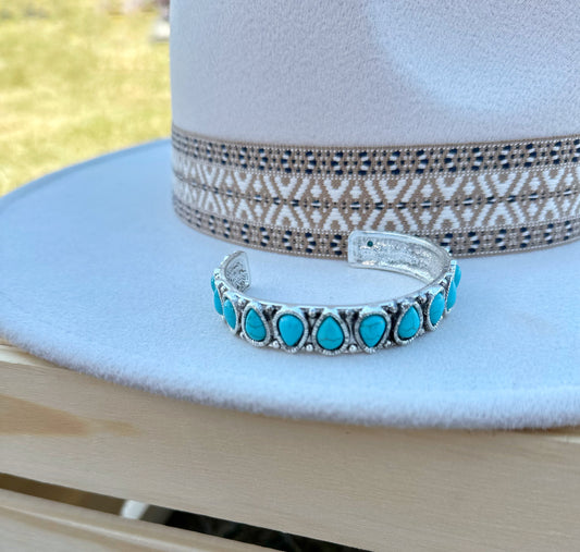 Turquoise Teardrop Bracelet