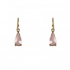 Pretty In Pink Crystal Teardrop Earring