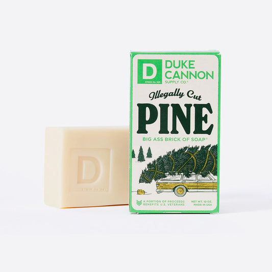 Duke Cannon Big A** Brick of Soap - Illegally Cut Pine