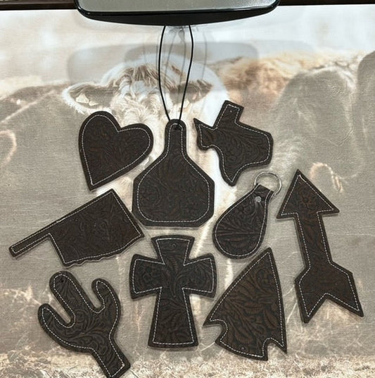 Car Fresheners-Saddle Hand-Tooled Collection