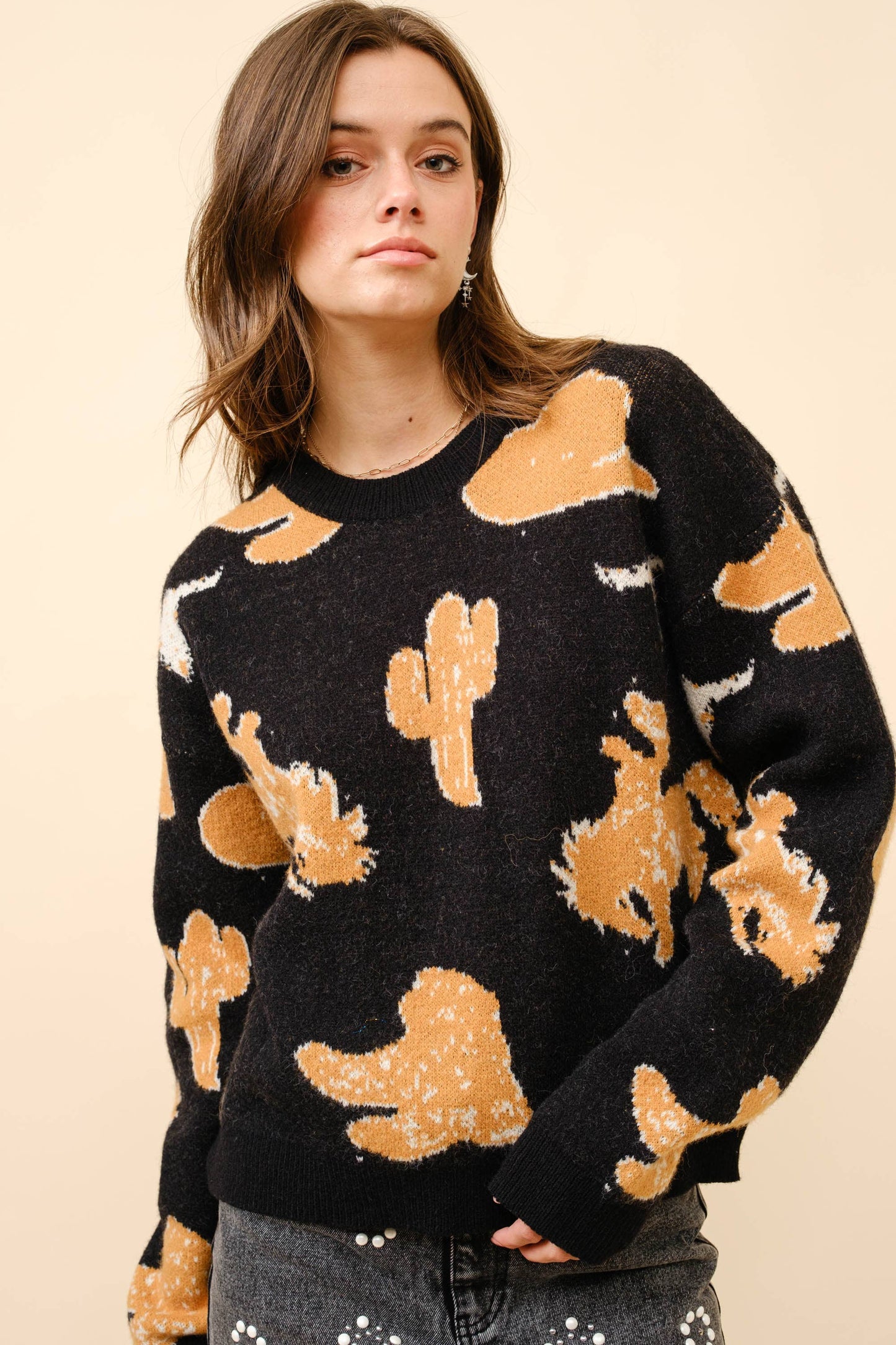 Wild Ride Western Motif Sweater