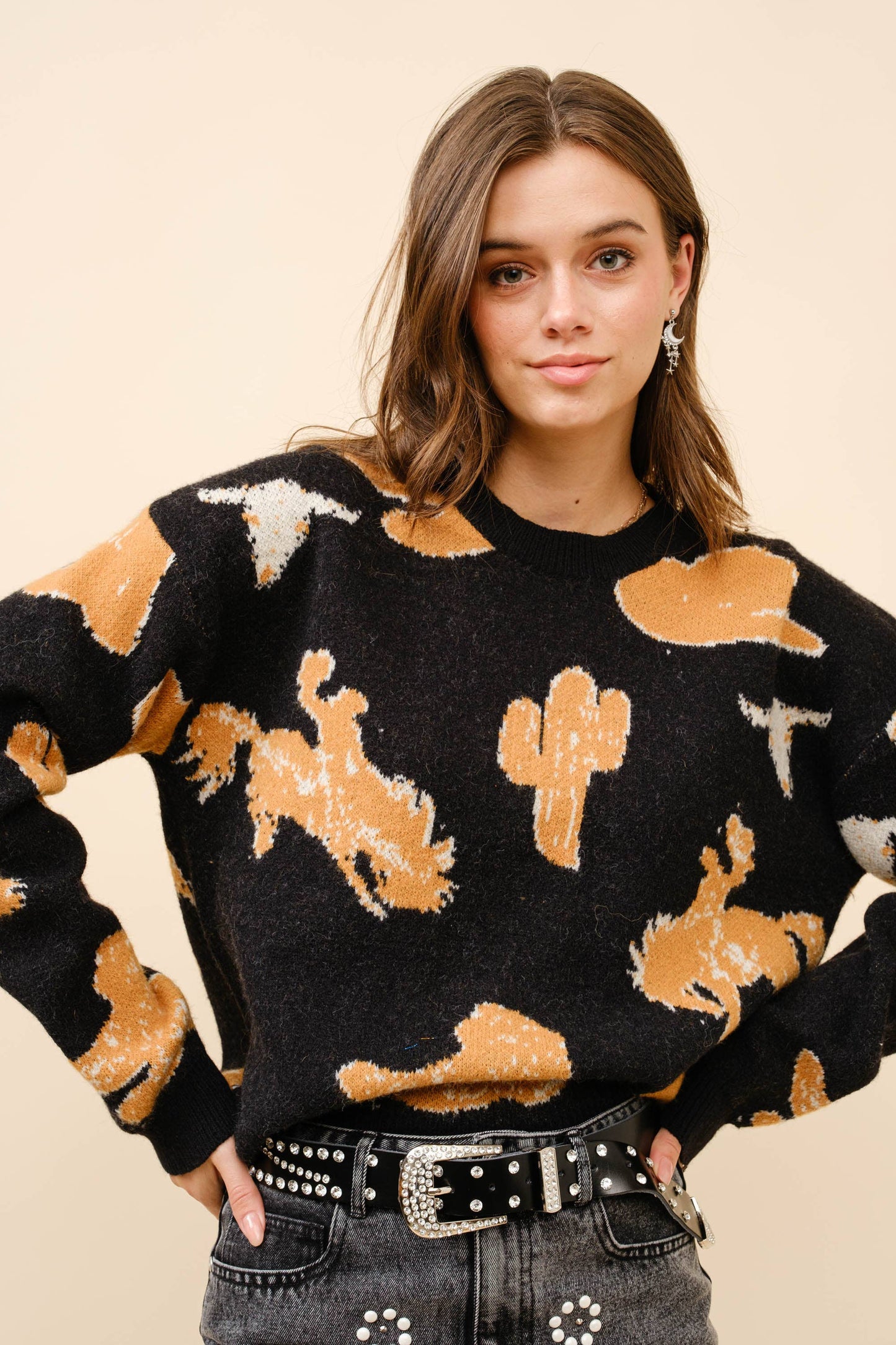 Wild Ride Western Motif Sweater