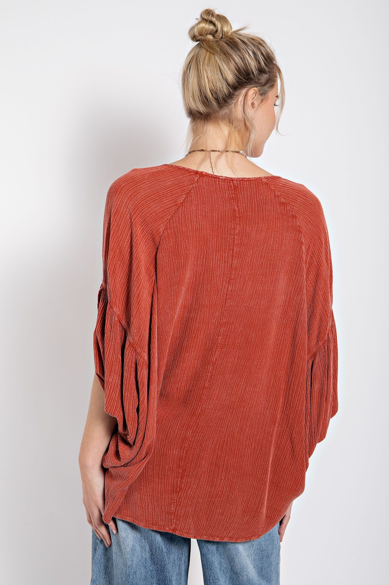 Brick Flowy Top