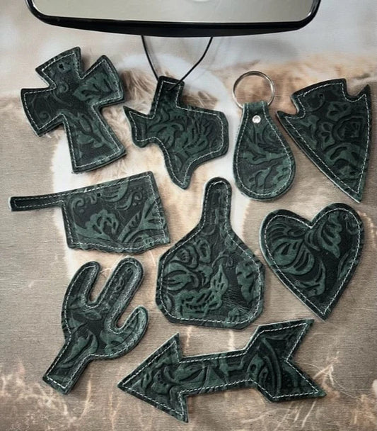 Car Fresheners-Evergreen Hand-tooled Collection