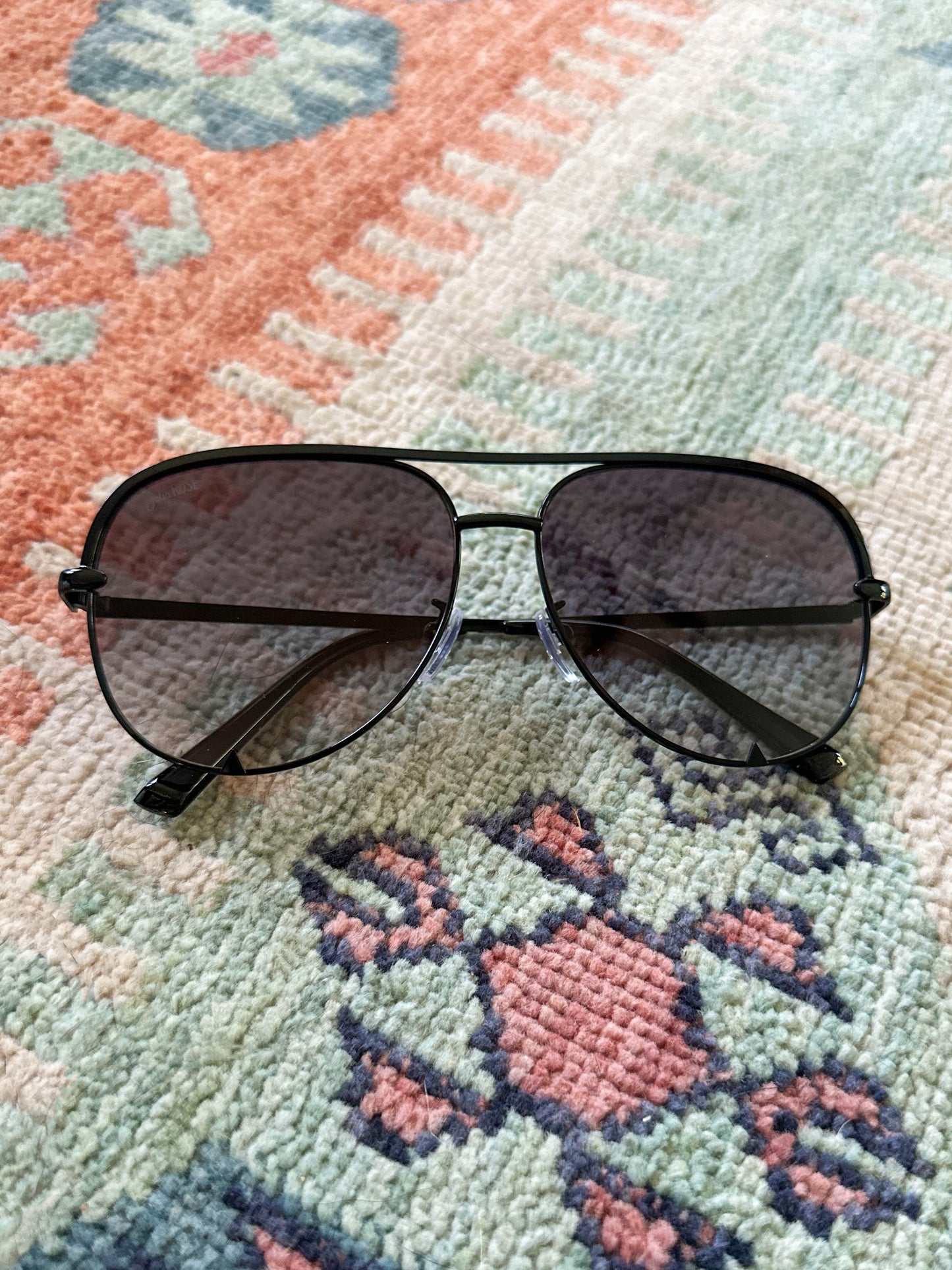 Faded Black Aviators